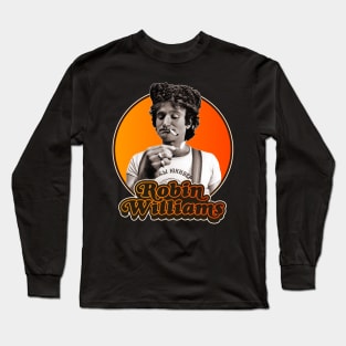 Retro Robin Williams Tribute Long Sleeve T-Shirt